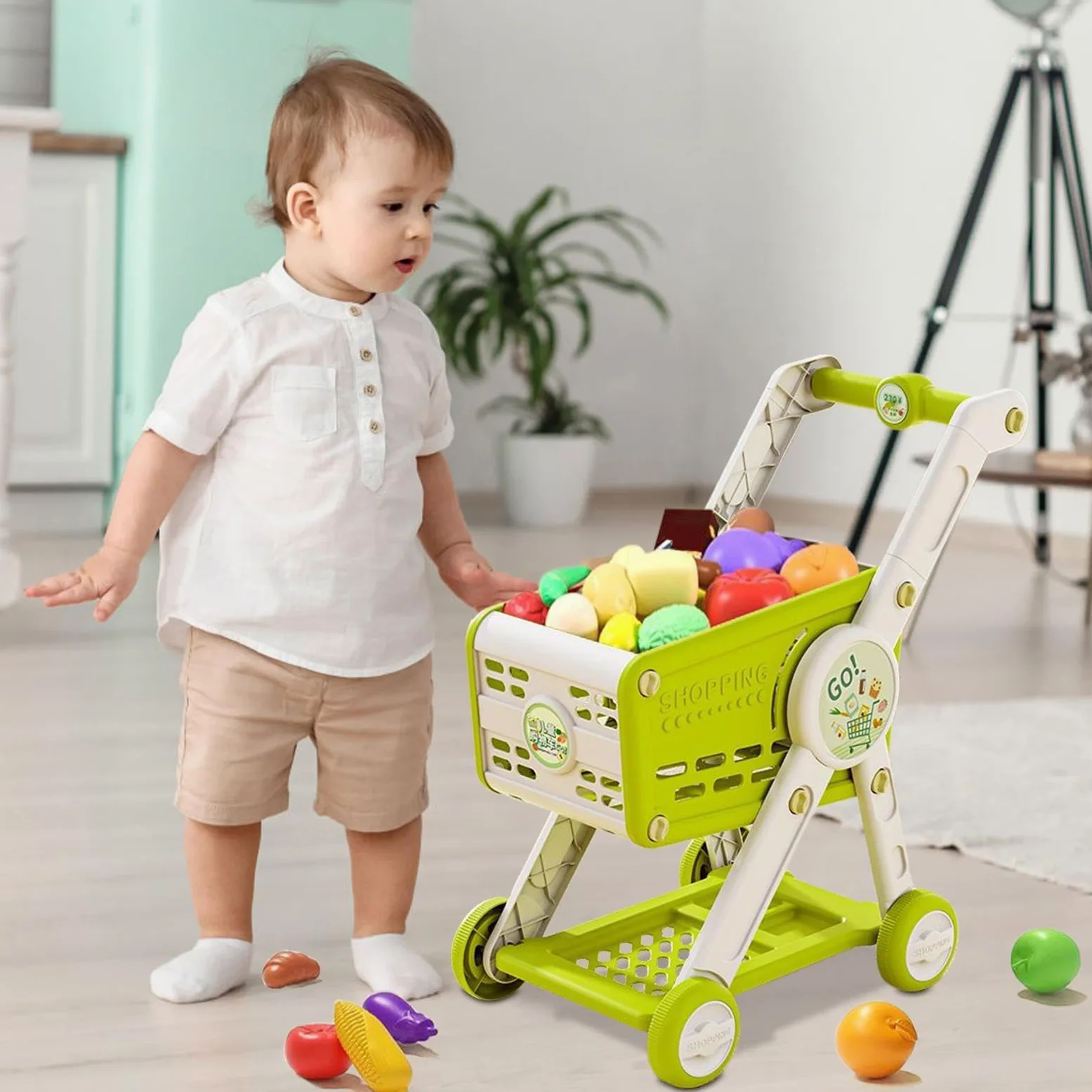 Carrello Della Spesa Giocattolo Cesto Della Spesa Giochi Supermercato | Cucina Bambini Role Play 1 3 Anni Bambine Casa Delle Bambole