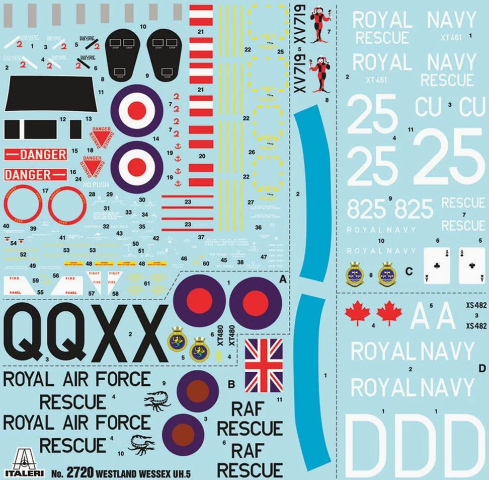 Italeri 2720 Wessex UH.5 Falklands 40 Years Anniversary, Scala 1:48, Plastic Model Kit, Modello in Plastica da Montare, Modellismo