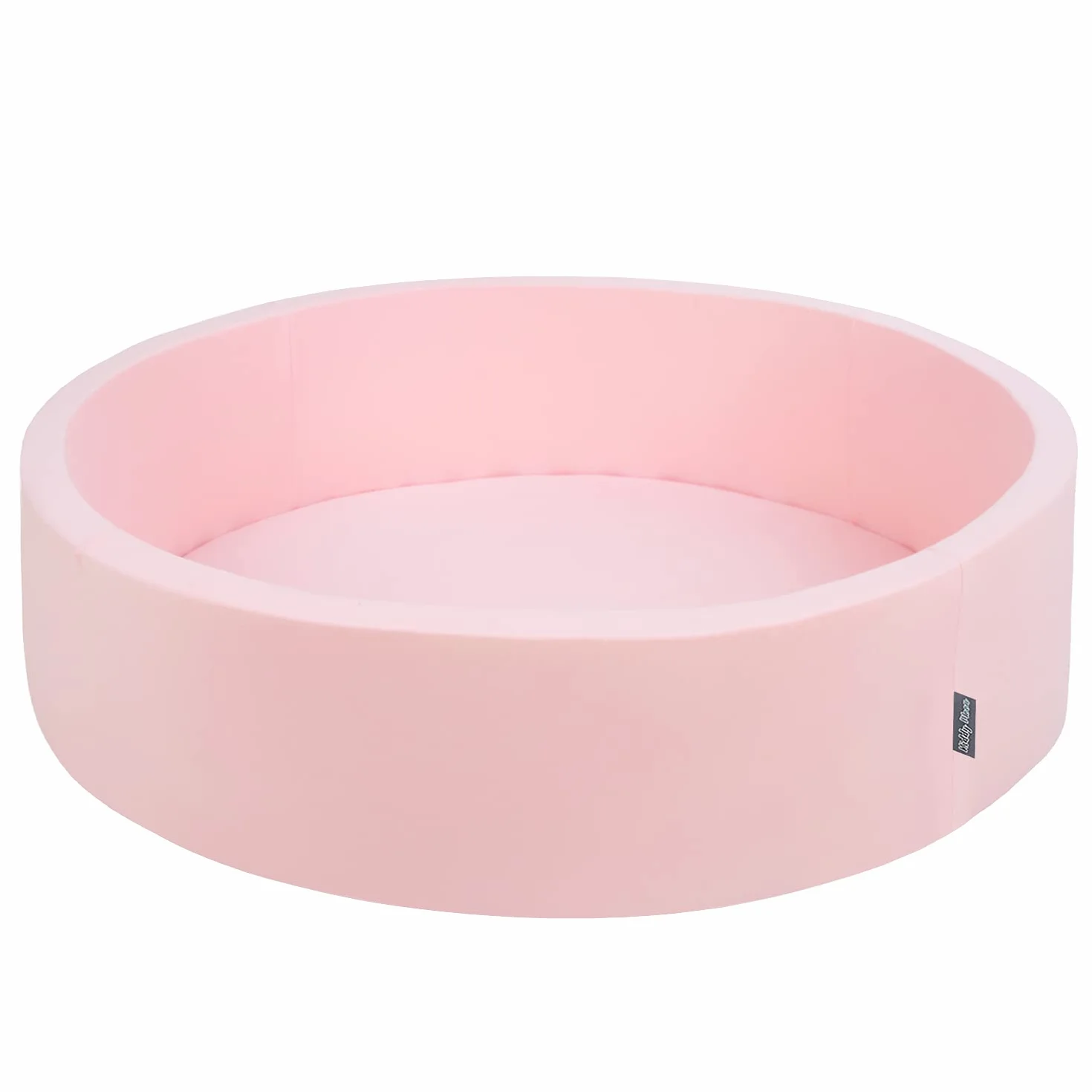KiddyMoon Piscina Di Palline 120X30cm/1000 Palline Colorate Grande Tondo Per Bambini, Fabbricato In EU, Rosa:Blu Pastello/Giallo Pastello/Bianco/Menta/Rosa Chiaro