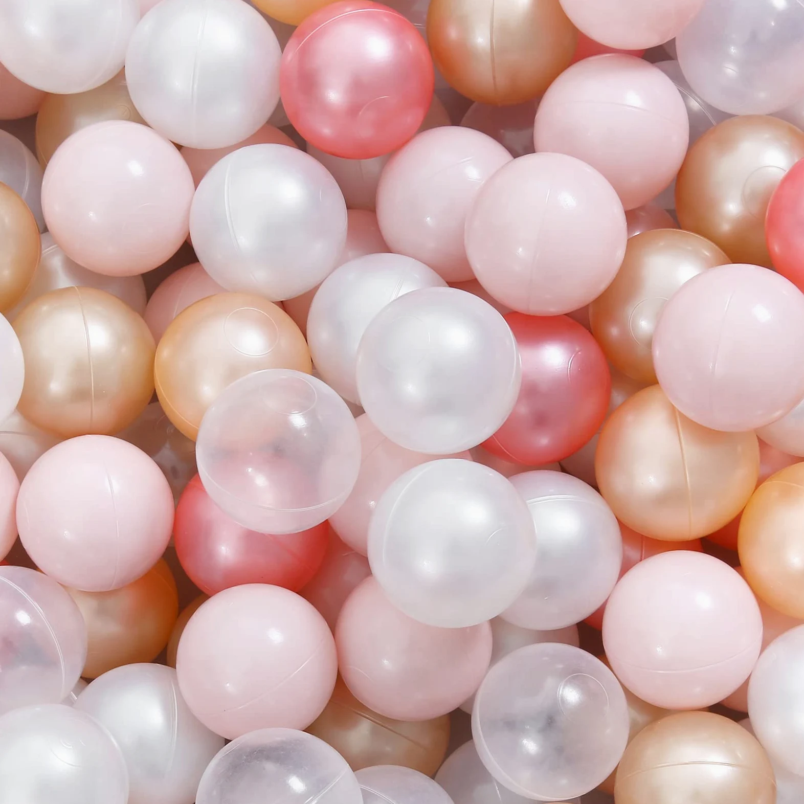 STARBOLO Palline per bambini, confezione da 100 200 50, senza BPA e ftalati, atossiche, a prova di schiacciamento, in plastica morbida, per bambini da 1 a 5 anni, per compleanno, piscina, box tenda e