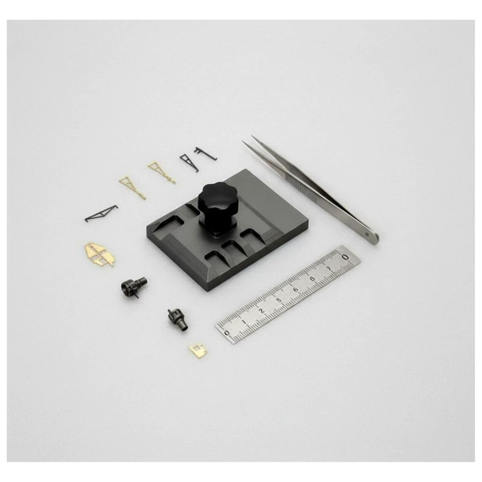 Morsa da Banco Strumento Pressa Piegatura Bender Metallo Parti Modellismo con Bordo Multiplo Utilizzo Adatto per Appassionati Modellistica Creativa Lavoro Manuale, S