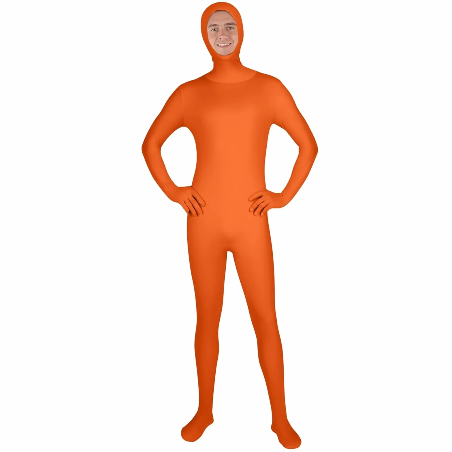 Tuta invisibile per adulti, unisex, per spettacoli teatrali ed eventi in costume, lingerie per donne, cosplay, corpo intero, viso aperto, in spandex, costume per Halloween