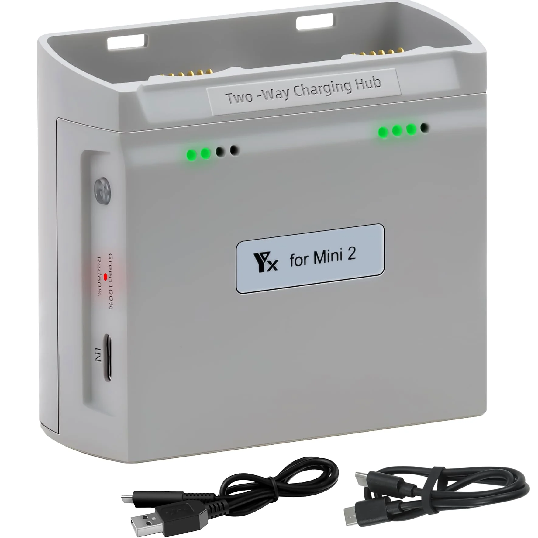 Caricatore Batteria Parallelo Multifunzione con Carica di Archiviazione per DJI Mini 4K/2/2 SE, Mini SE Drone, Hub di Ricarica Bidirezionale, Accessori per Doppia Batteria