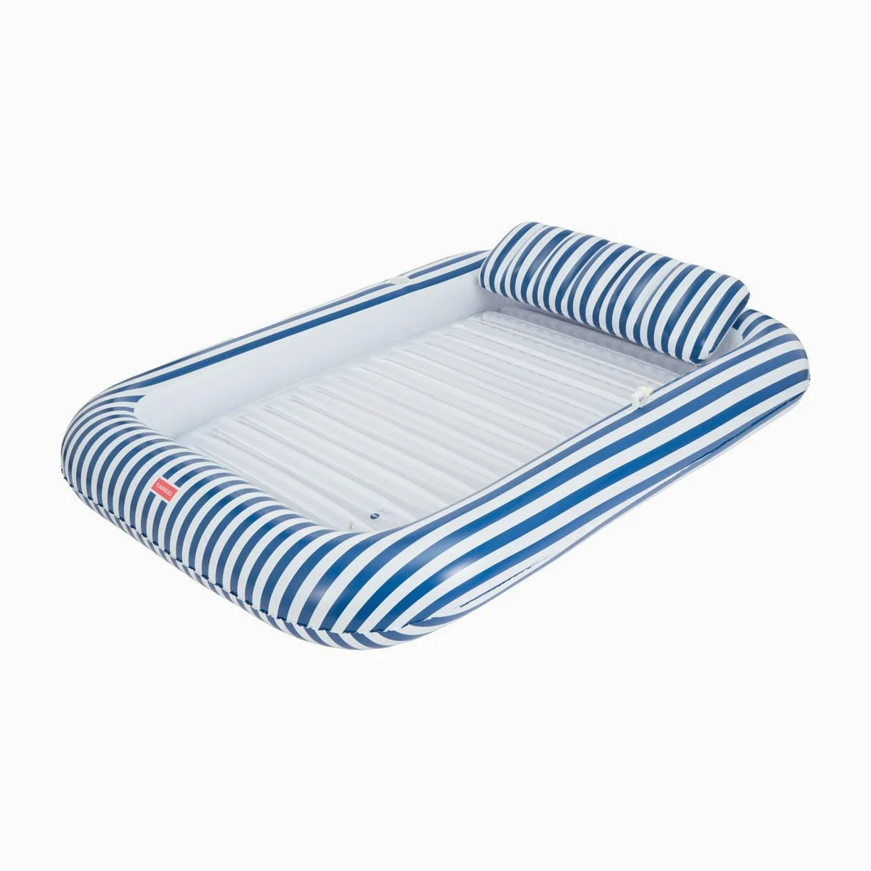 Flamingueo Materassino Mare - Tanning Pool con Aspersore - Portabicchieri Incluso - PVC Resistente - Dimensione Extra Grande - Cuscino Smontabile