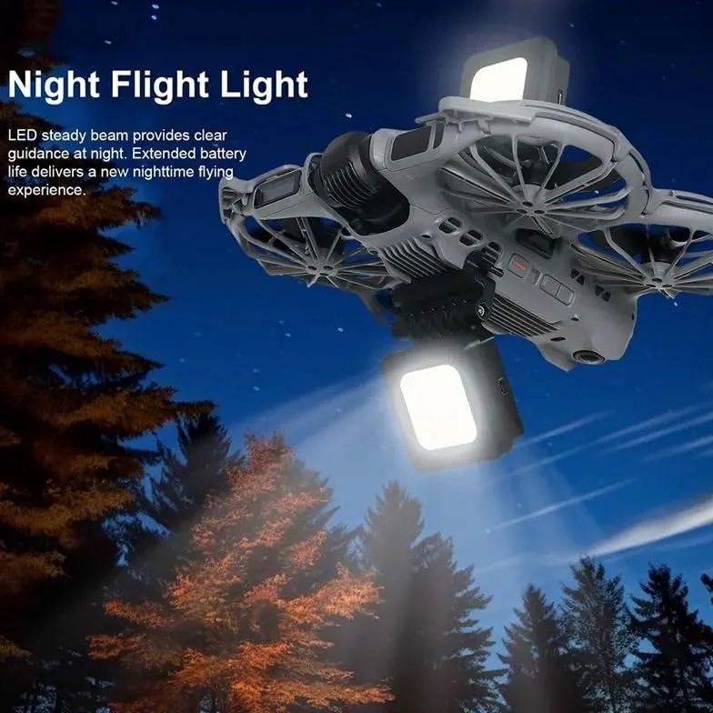 Compatibile con DJI Luce LED navigazione lampeggiante antiurto volo notturno Neo 2