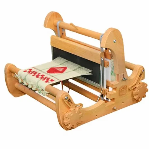 Kit di tessitura portatile per principianti 30 cm telaio in legno strumento creativo fai da te per sottobicchieri, tovagliette, runner da tavola, borse di stoffa