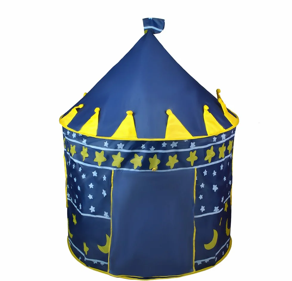 Tenda per bambini - castello/palazzo per casa e giardino - blu #1163