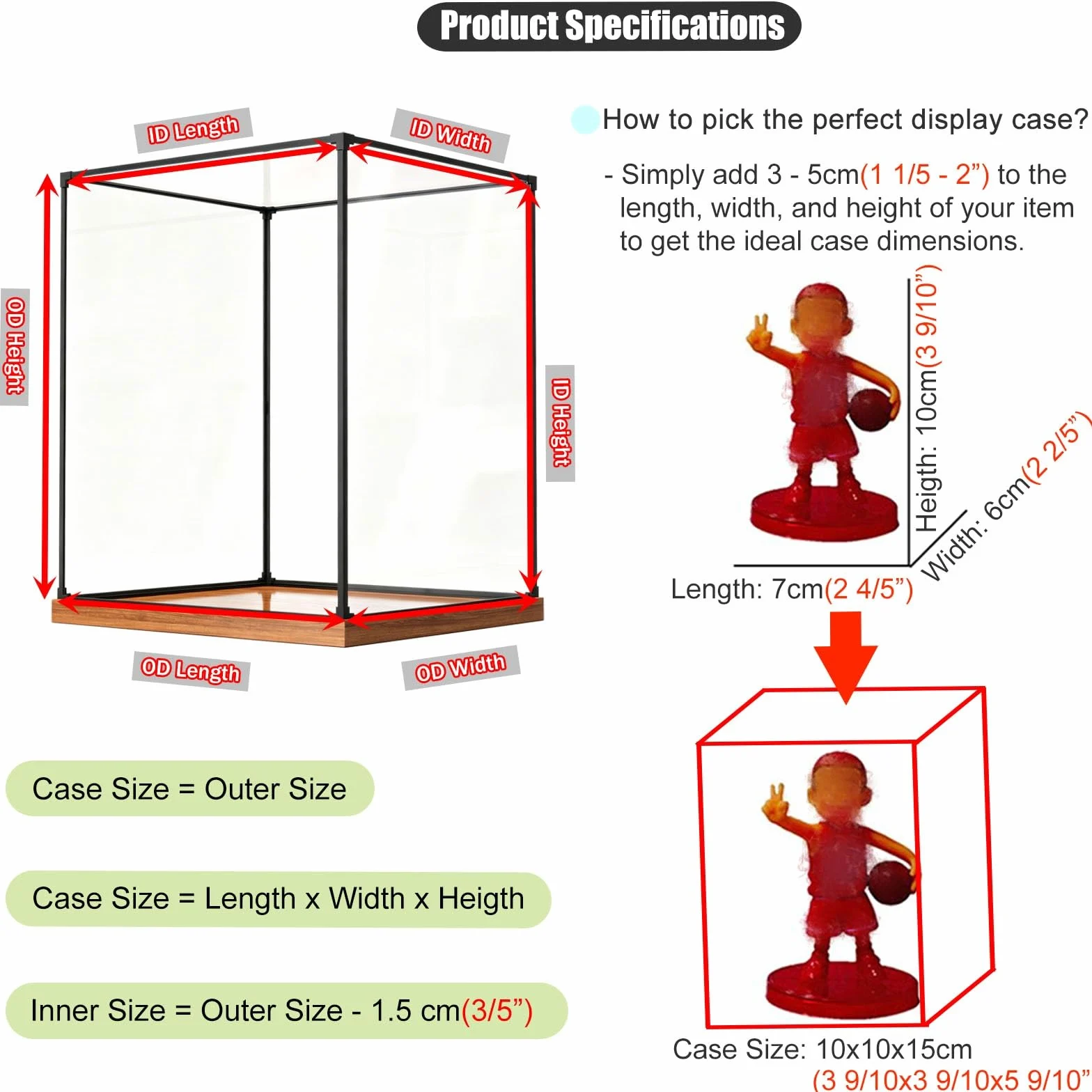scatola teca trasparente Vetrina Espositiva In Acrilico Antipolvere, Da Assemblare, Vetrina Extra-large Per Action Figure, Scatole Per Conservazione E Organizzazione(85x45x45cm/33x18x18in)