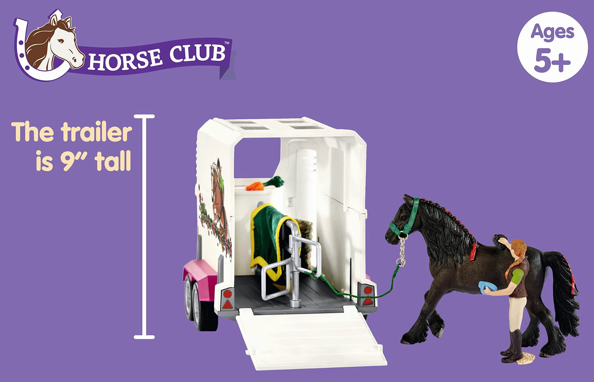 SCHLEICH 42346 Horse Club PK Up with Horse Box