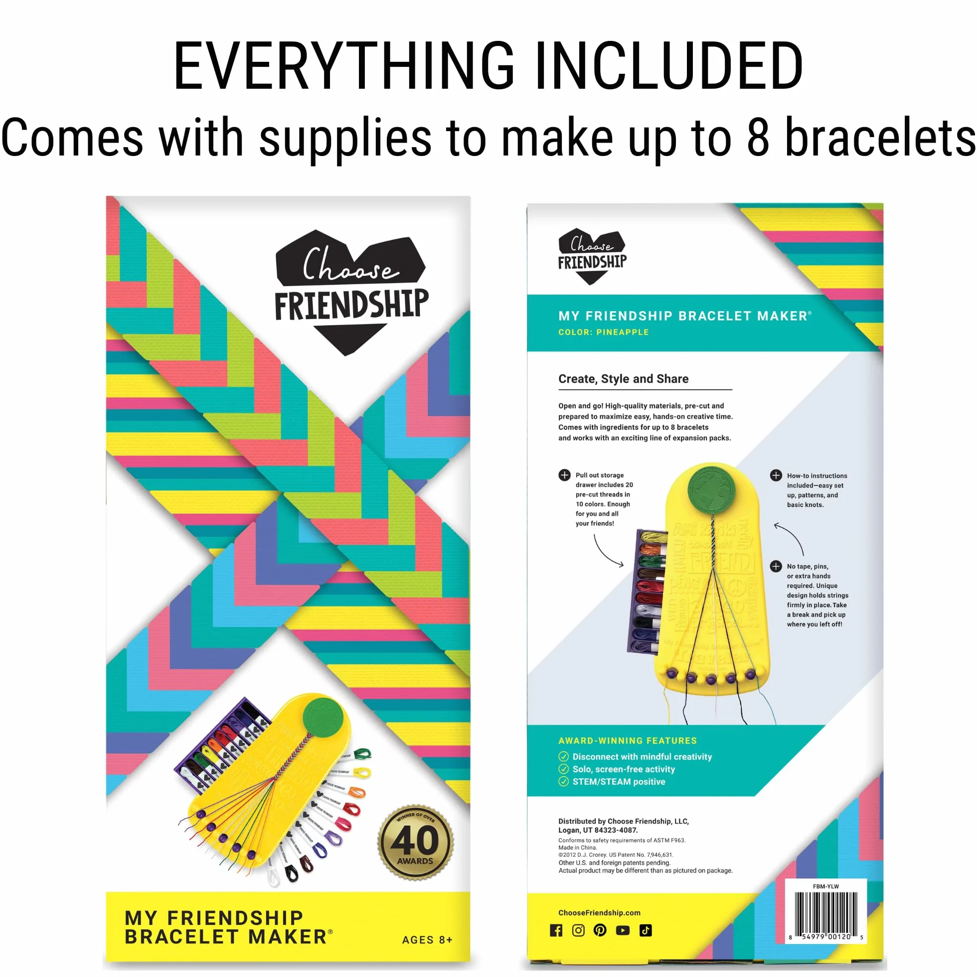 My Friendship Bracelet, kit portatile per braccialetto dell'amicizia