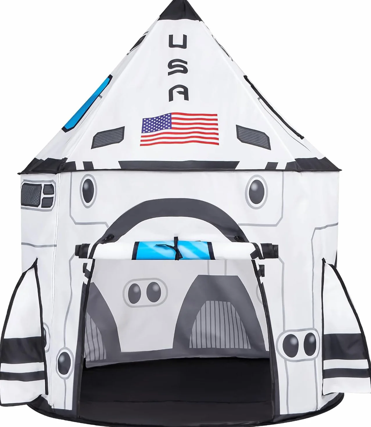 JOYIN Tenda per Bambini Razzo Spaziale Pop Up, Portatile Pieghevole Space per Interni ed Esterni