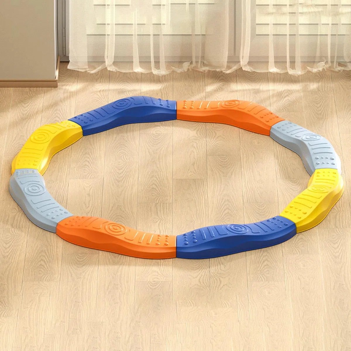 Trave di Equilibrio E Gradini per Bambini Gradini per Bambini Giocattolo Sensoriale Percorso a Ostacoli Multipli per Il Gioco Giocattolo Educativo, Stile E