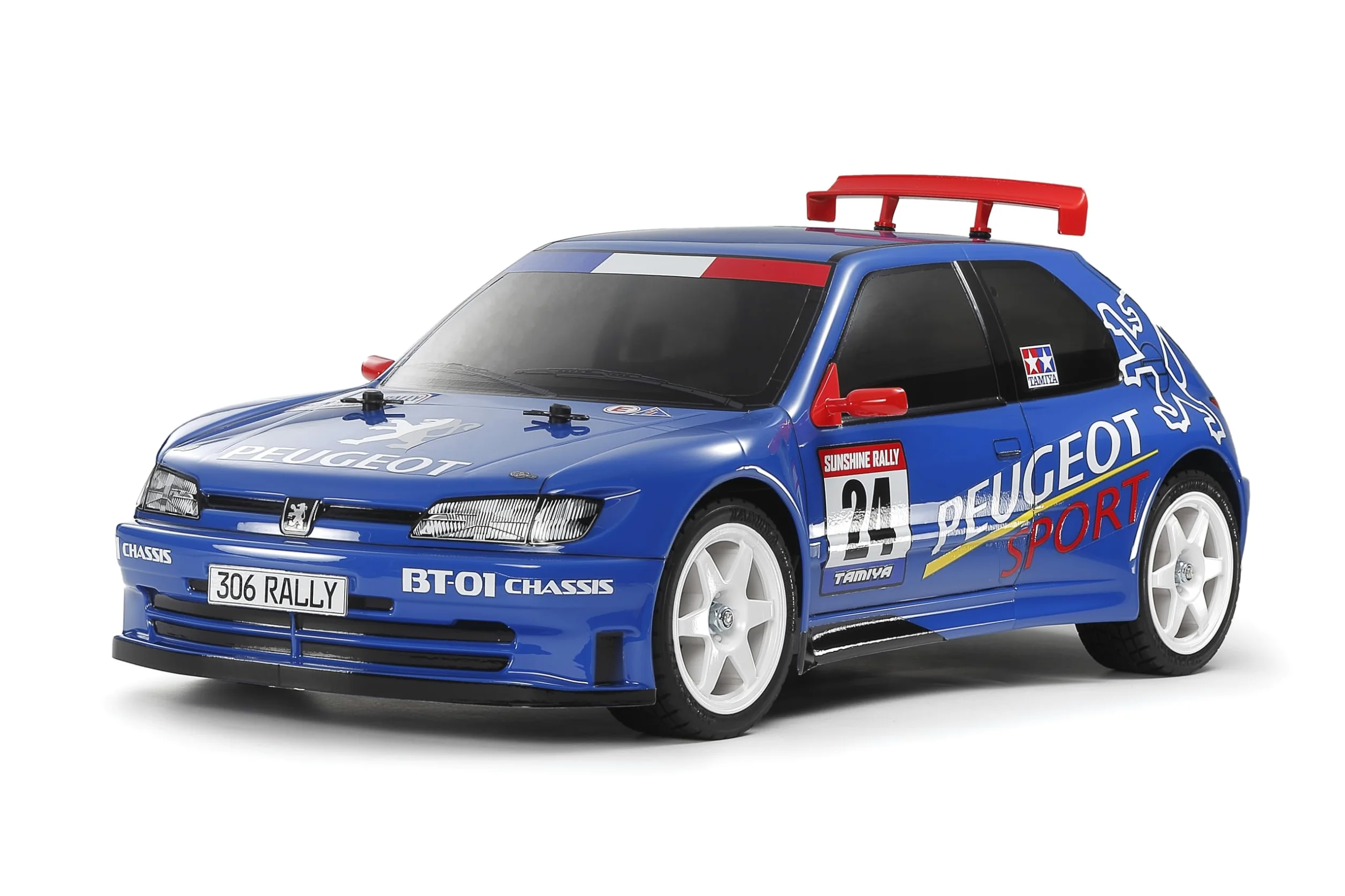 Tamiya 47513 1:10 RC Peugeot 306 Maxi Lacca BT-01 – Auto telecomandata, veicolo, modellismo, assemblaggio, hobby, RC, kit preverniciato