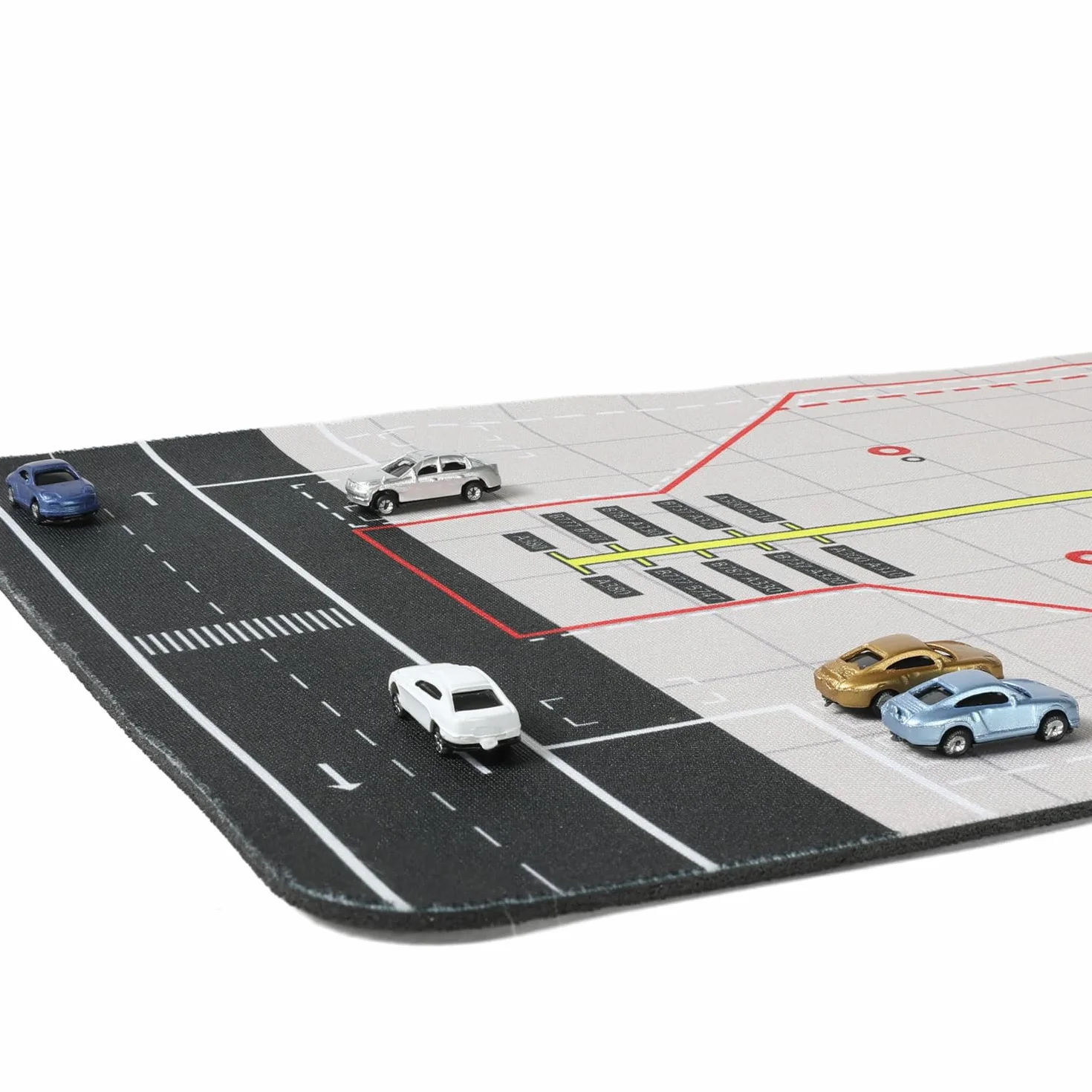 Gomma tappetino layout scena aeroportuale design pista modelli mini auto 1/200 1/400 1/500 base display giuntabile