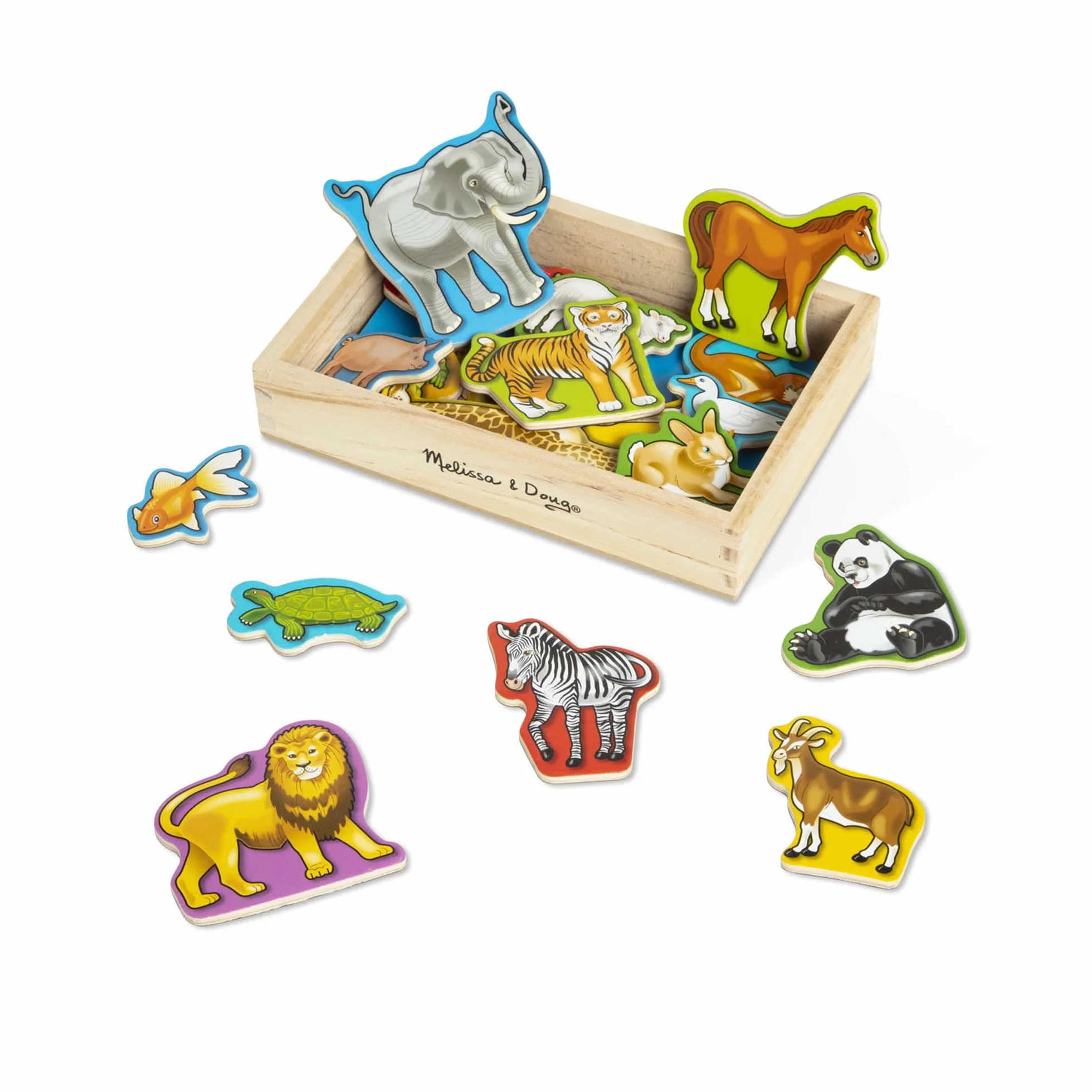 Melissa & Doug Magneti Bambini - Gioco Calamite Educativo in Legno per Lavagna Magnetica, 2+ Anni