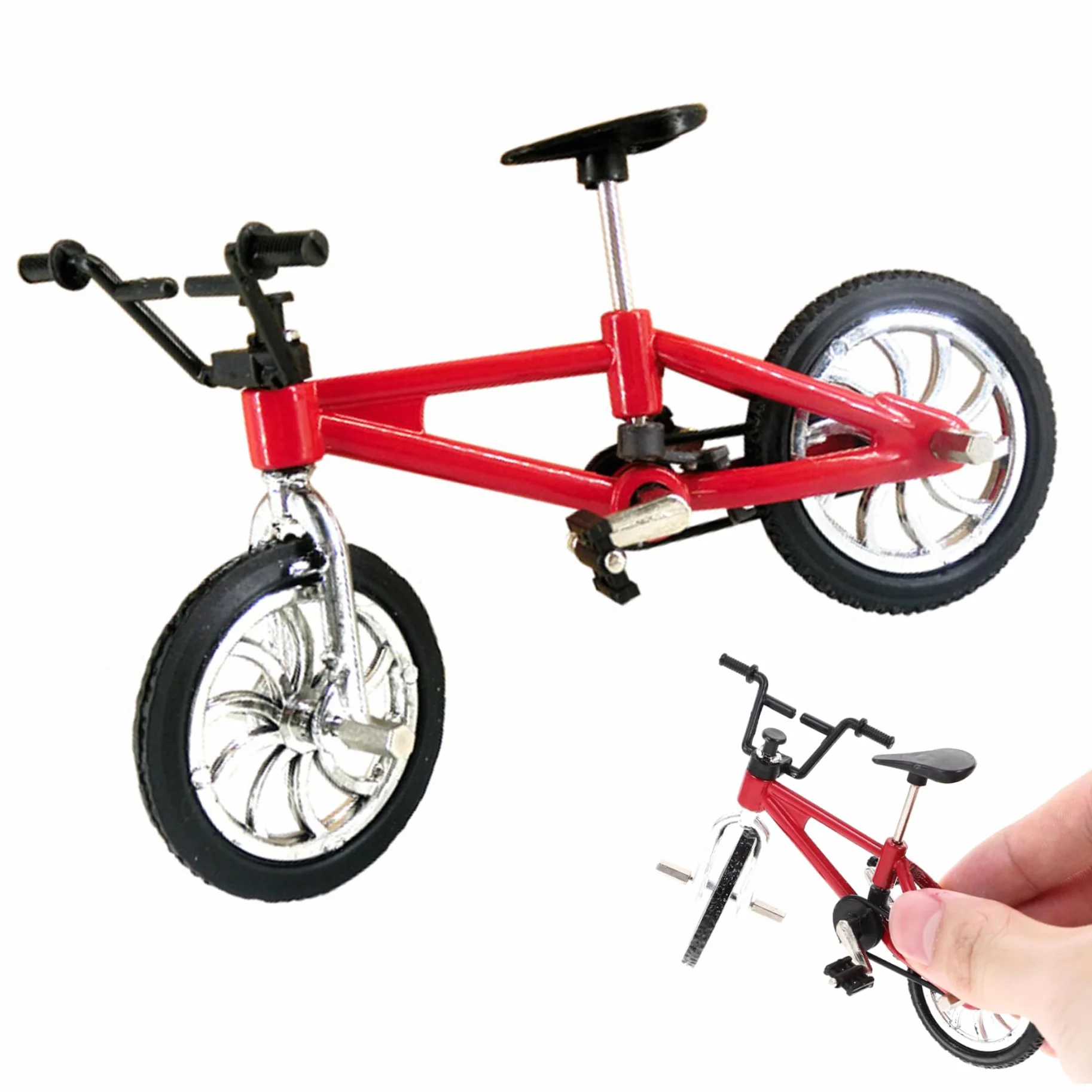 Mini BMX Bike 4.1x2.8 'Bike in Lega realistica con autentica Giocattolo in Miniatura da Collezione per Le Bambole e Oggetti di Scena fotografici BMX
