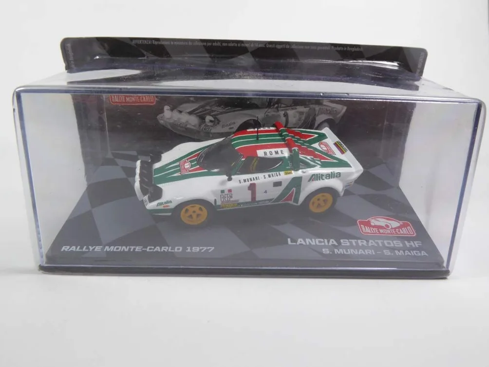 EAGLEMOSS RMIT3H 1/43 IXO Lancia Stratos HF 1977 Rallye Monte Carlo