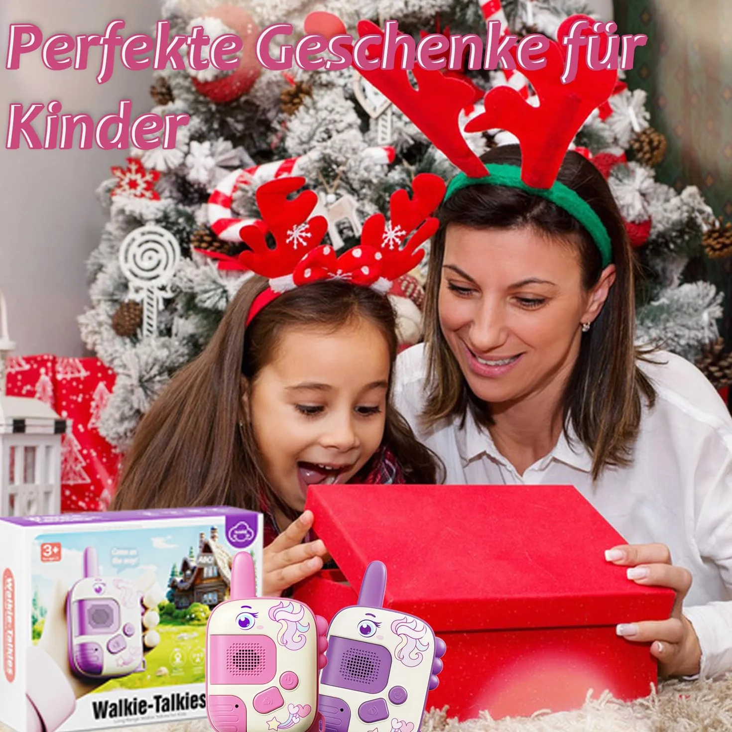 DQMOON Walkie-Talkie per Bambini, Giocattolo Unicorno Regalo 3-9 Anni