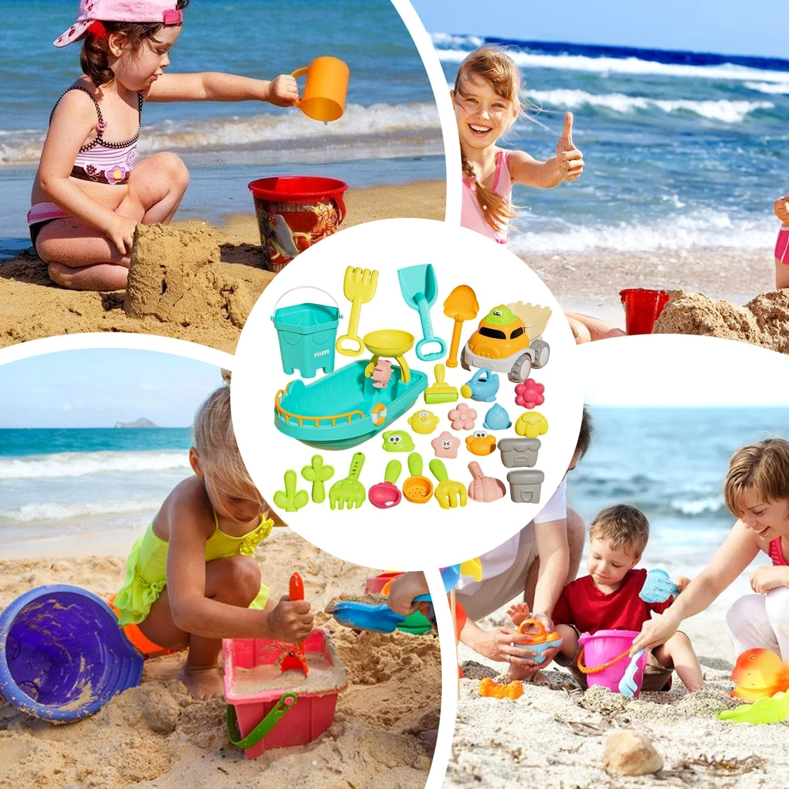 Giocattoli da Spiaggia ai Bambini Divertente Strumento di Scavo ed | Giochi da Spiaggia per Piscina Acqua Nuoto Immersioni Vacanze Estive Famiglia All'aperto Esterno
