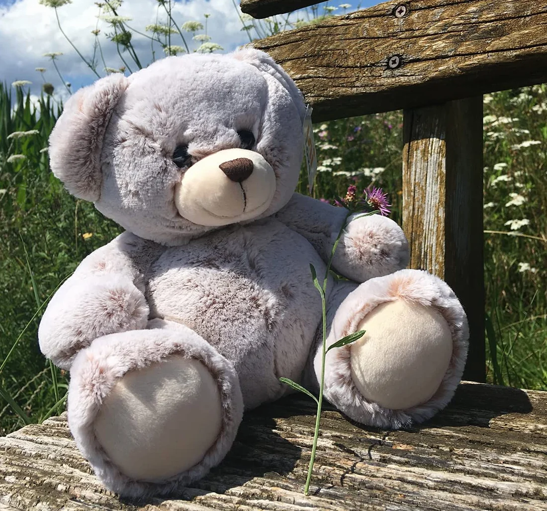 Uni-Toys - Teddy super morbido (marrone chiaro) – 24 cm (altezza) – Orsacchiotto – Peluche peluche – Te-00201