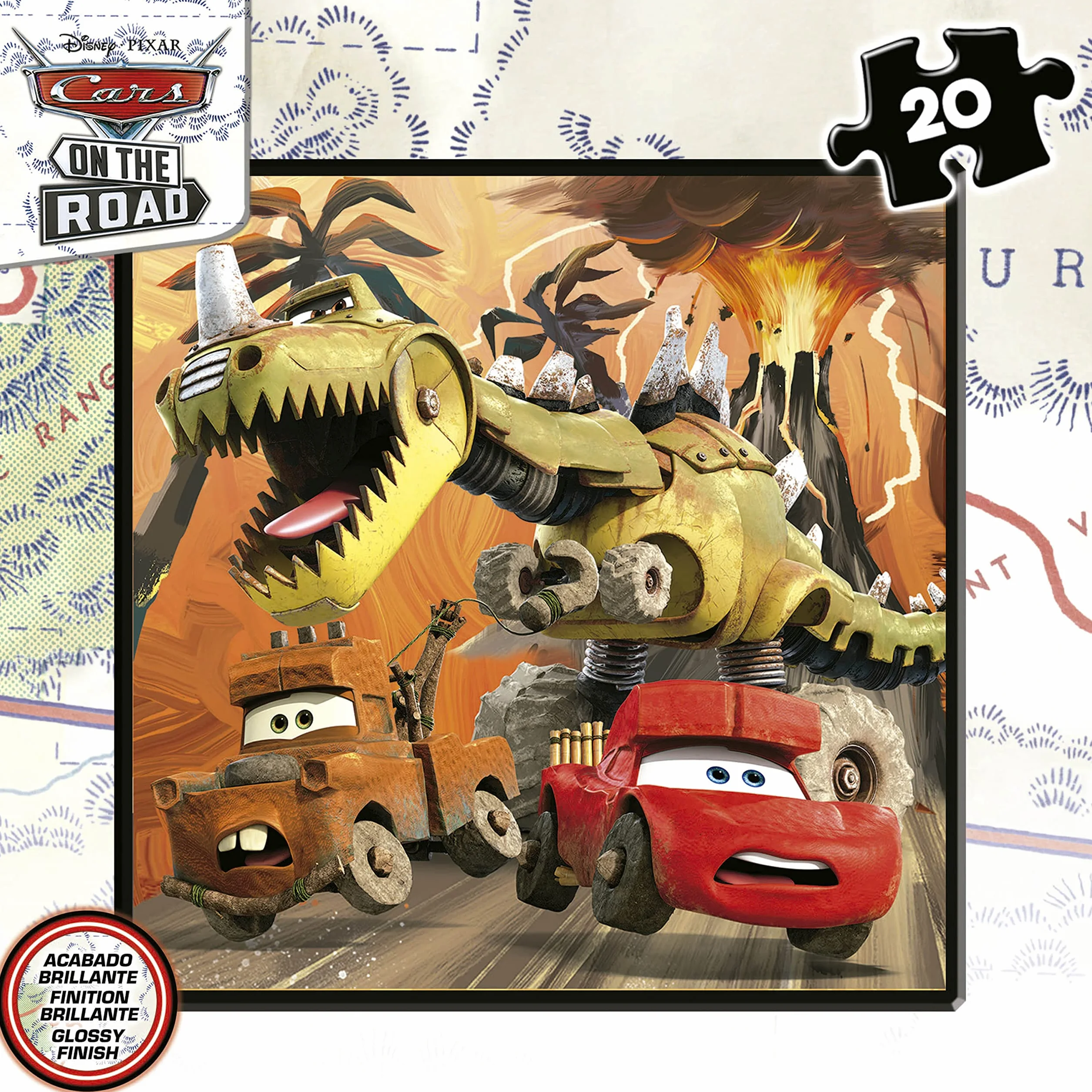 Educa - Cars Puzzle progressivi | Insieme di 4 puzzle progressivi per bambini di 12,16,20 e 25 pezzi presentati in una valigetta; Per i bambini da osare con livelli diversi. Misure: 16x16cm (19677)