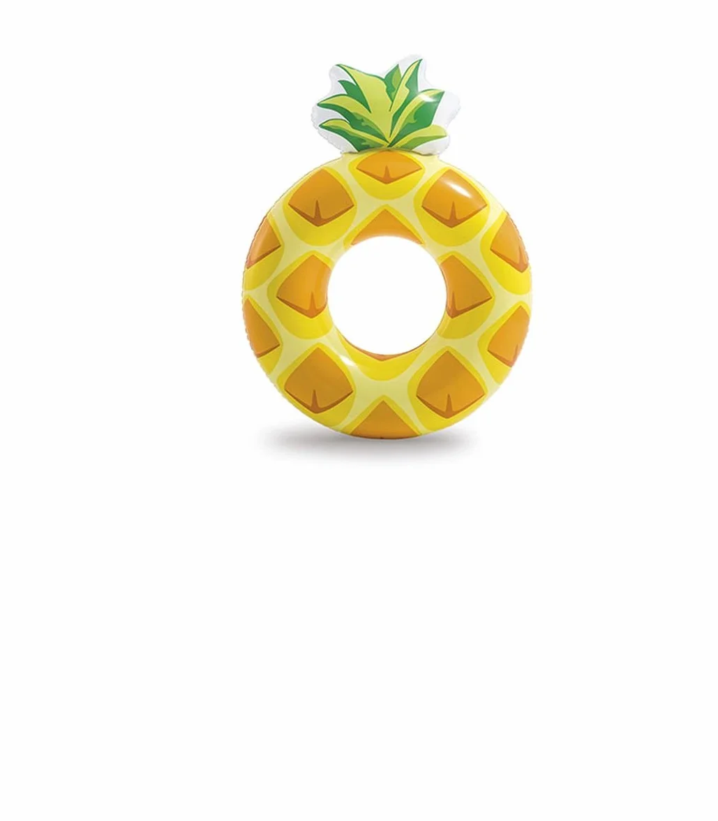 Intex 56266 - Salvagente Ananas, Multicolore, 117 x 86 cm