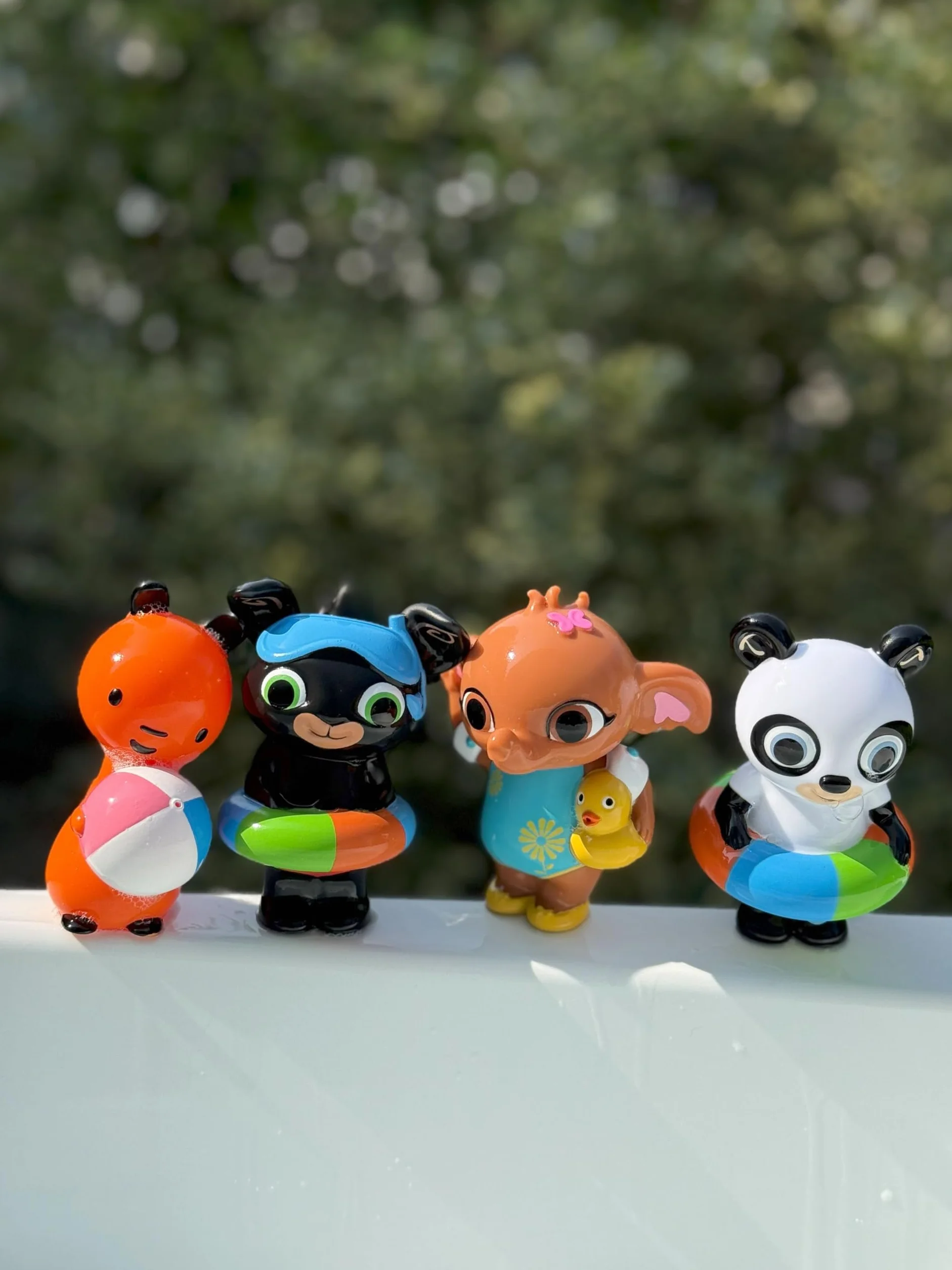 ODS - Bing - Set 4 Personaggi per Bagnetto Deluxe, Misura 10 cm, Materiale PVC, Età Consigliabile 6m+
