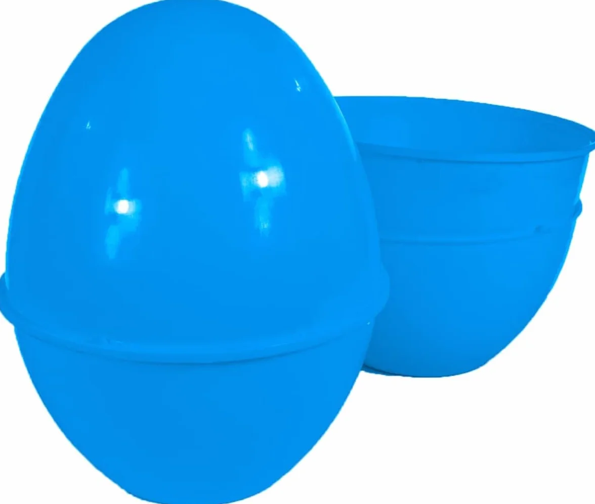 Pasqua - uovo plastica da riempire colore azzurro circa 42*30 cm