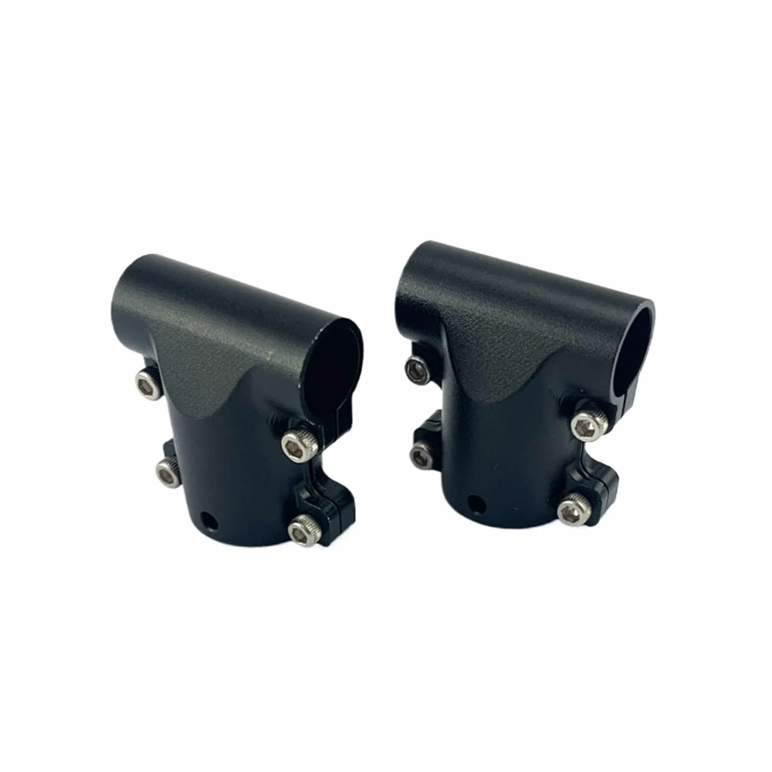 Giunto A T Da 16 A 10 Mm, Alluminio For Carrello Di Atterraggio Di Droni | Lavorato a CNC, parete da 3 mm, viti di fissaggio adatte for tubi da 16 e 10 mm.