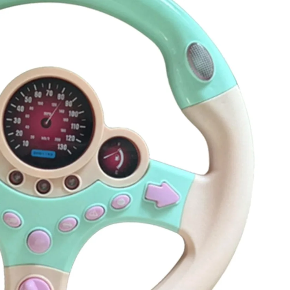 Simulazione Volante Giocattolo Volante per Bambini con Sensori di Movimento Funzione di Guida Simulata E Musica Adatto per Gioco di Ruolo Regalo, Rosa