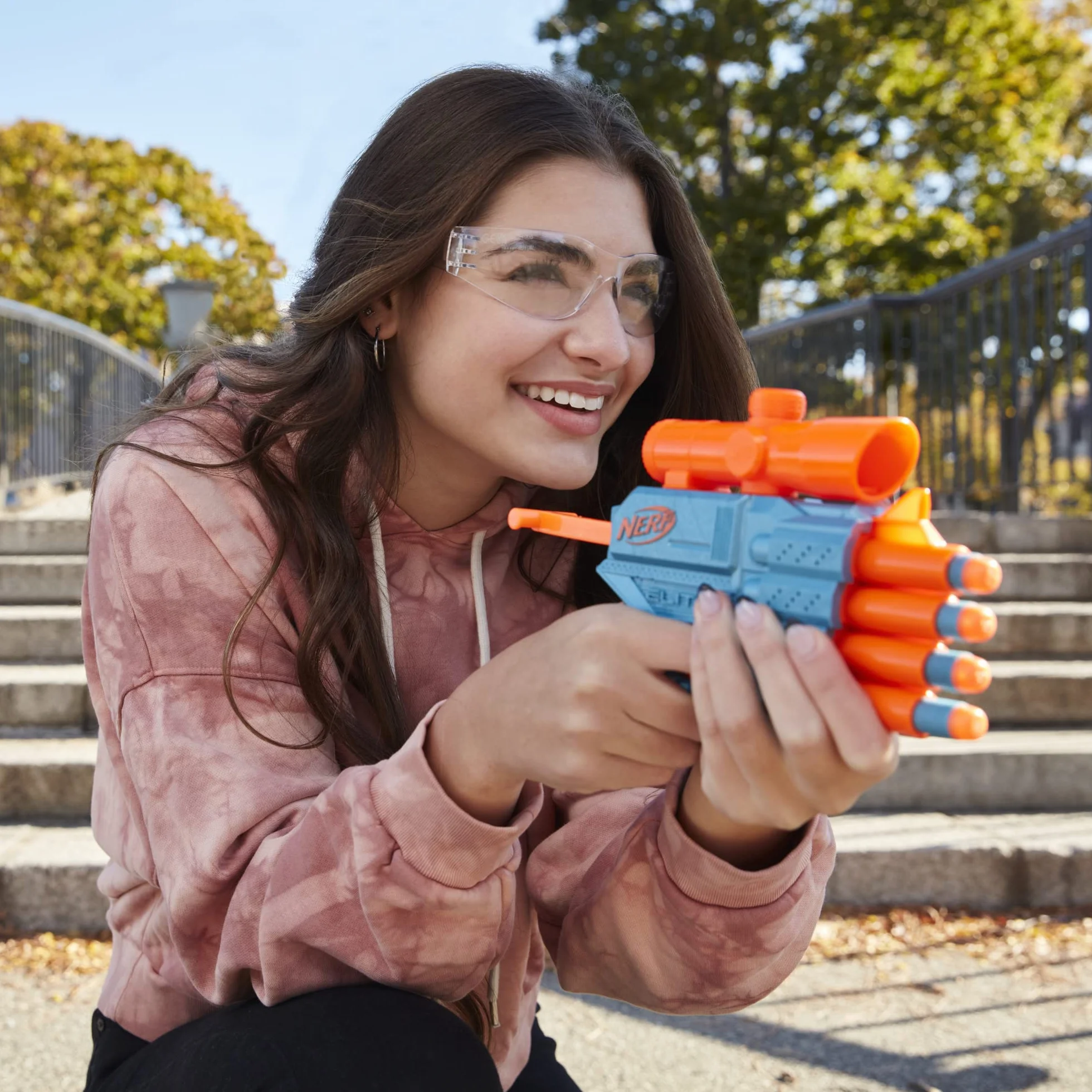 Nerf Elite 2.0 Prospect QS-4 Blaster, 8 dardi, mirino telescopico