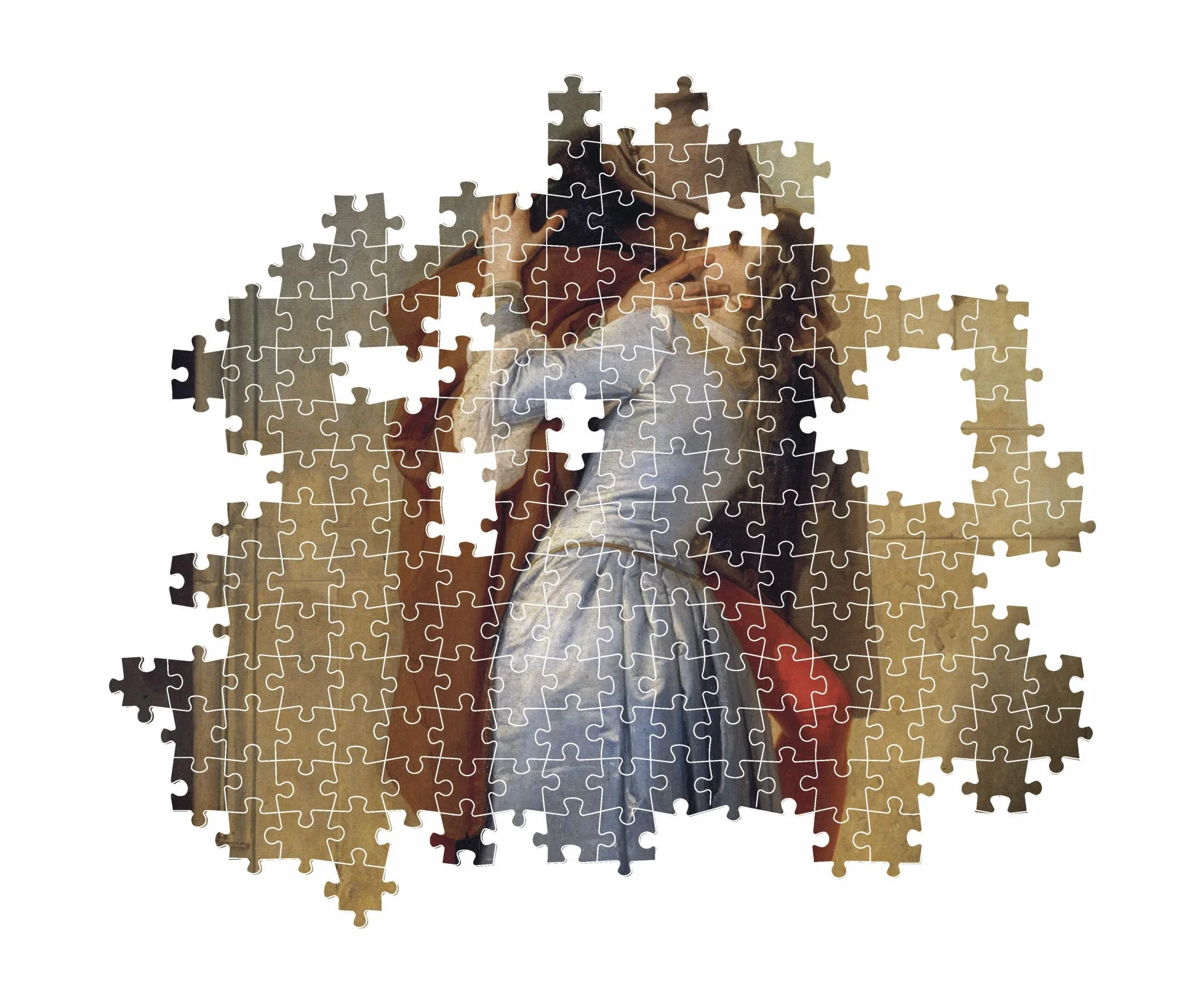 Clementoni - Puzzle 1000 Pezzi Arte per Adulti e Ragazzi, Museum Collection, Tema Bacio di Hayez, Idea Regalo Uomo e Donna, Made in Italy, 70x50 cm, 39994