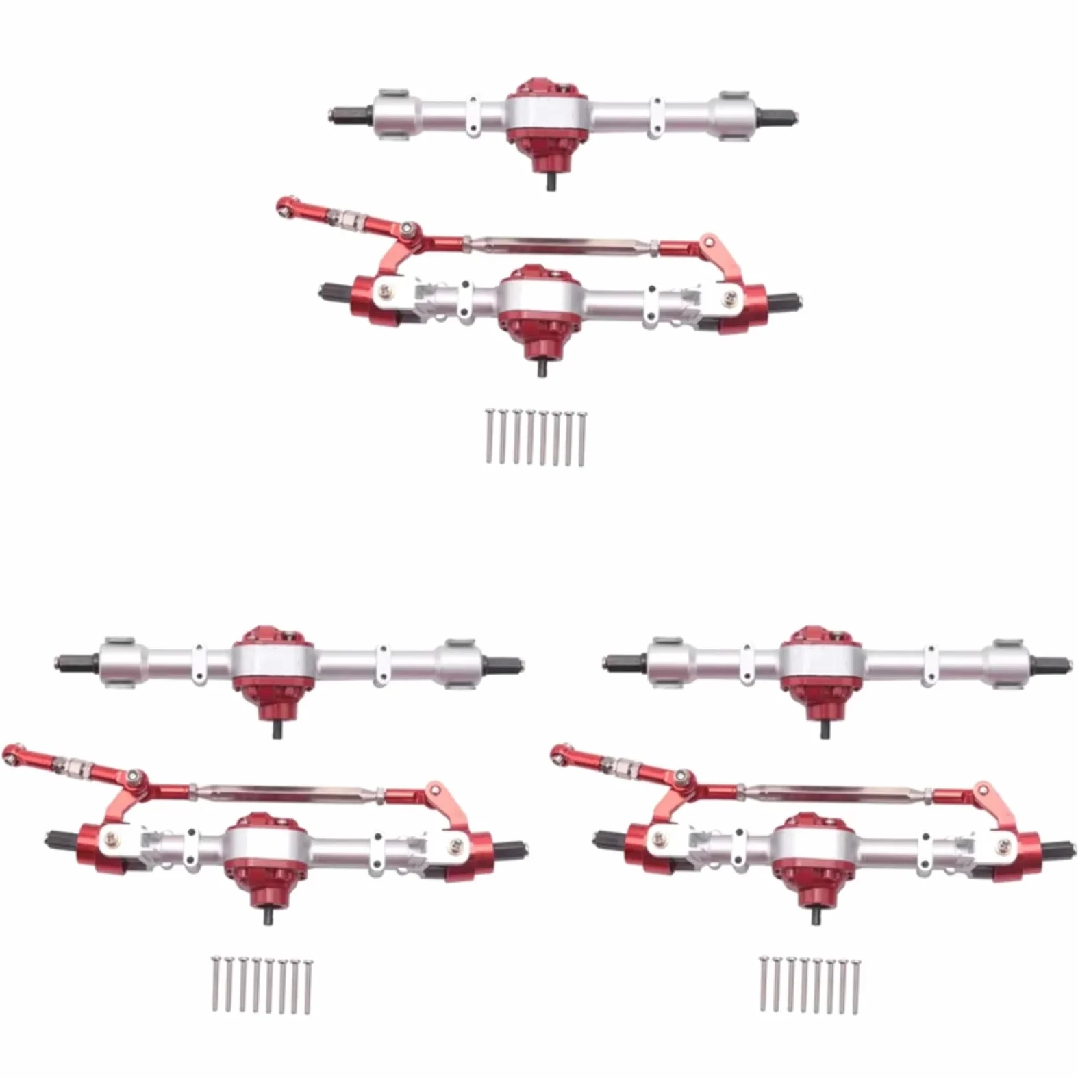 Compatibile Con MN D90 D91 D96 D99S MN90 MN96 MN99 Per MN99S 1/12 Parti Di Modifica Per Auto RC, 3 Assi Anteriori E Posteriori Completi Accessori