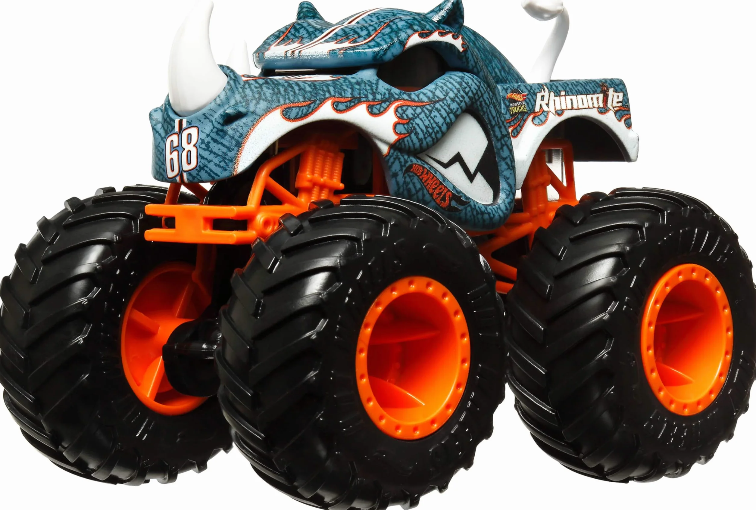 Hot Wheels Monster Trucks - Set da 4 veicoli in scala 1:64 con ruote giganti e design da urlo, colleziona i personaggi più amati, giocattolo per bambini, 3+ anni, JGD65