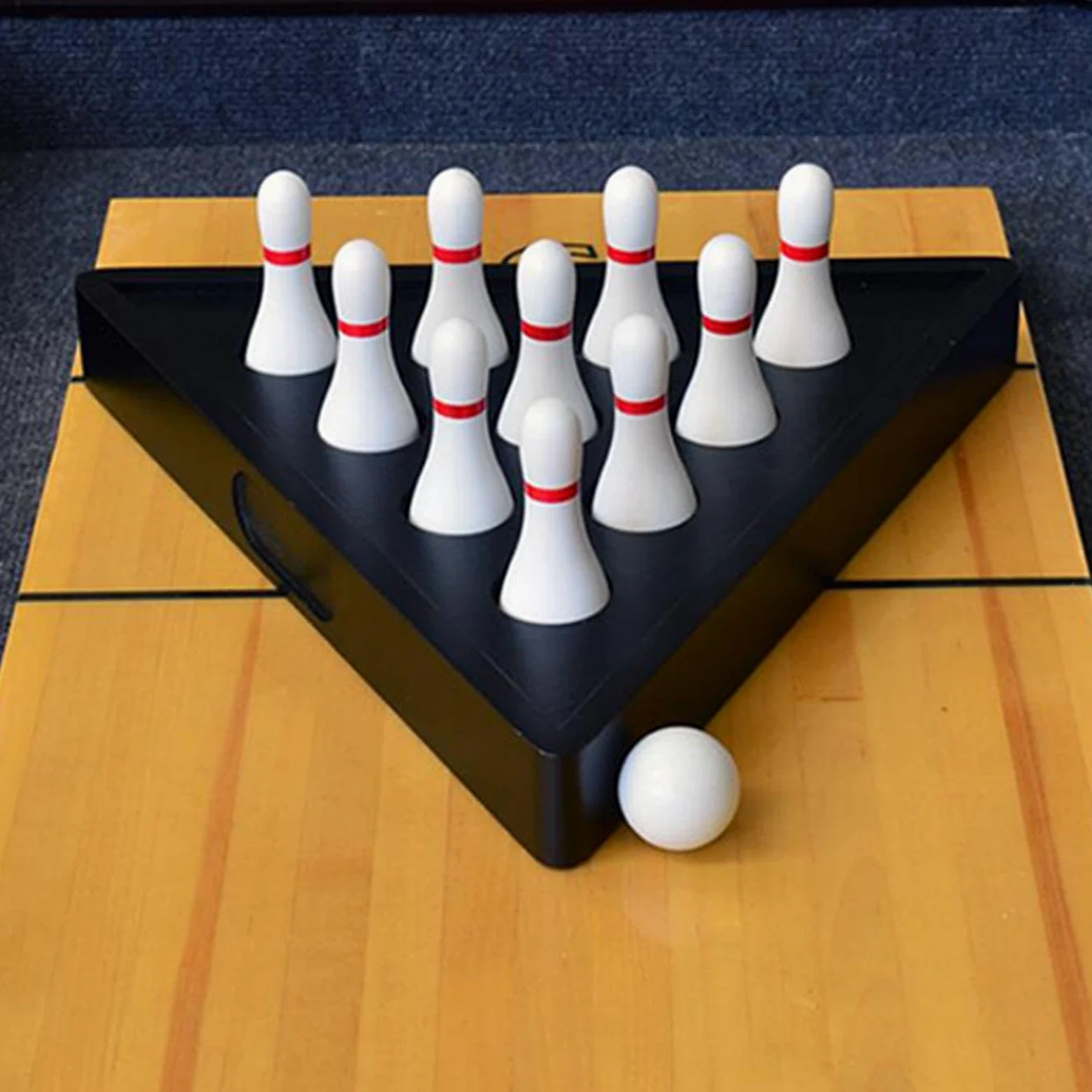 Set di Birilli da Bowling per Tavolo da Shuffleboard con Borsa Portaoggetti per Divertimento