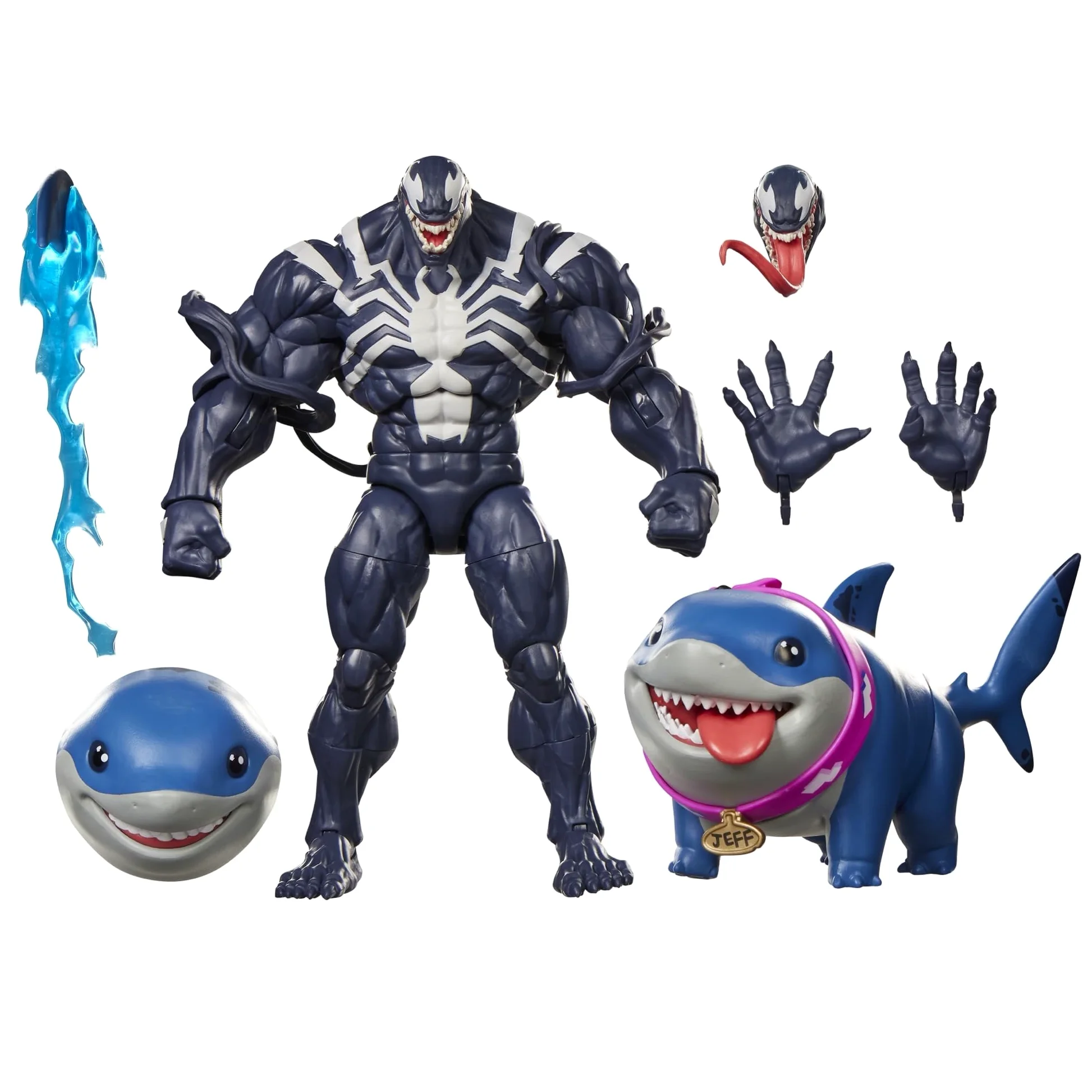 Hasbro Marvel Legends Series, Venom e Jeff the Land Shark Marvel Rivals, action figure collezionabili da 15 cm ispirate al videogioco