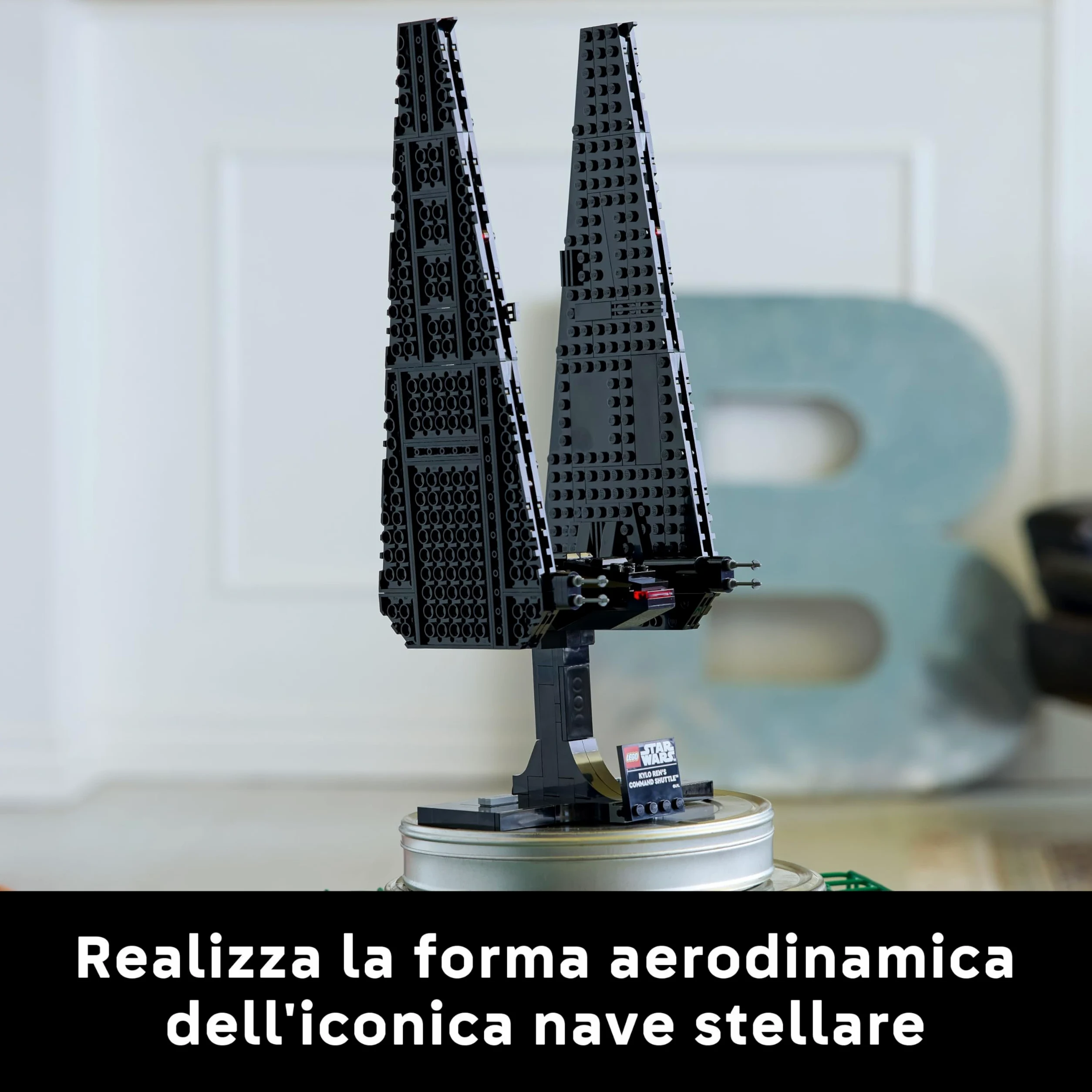 LEGO Star Wars 75406 Shuttle di Comando di Kylo Ren - Modellino da Costruire per Adulti di Astronave con Ali Mobili - Set da Collezione con Supporto e Targhetta - Regalo da Il Risveglio della Forza