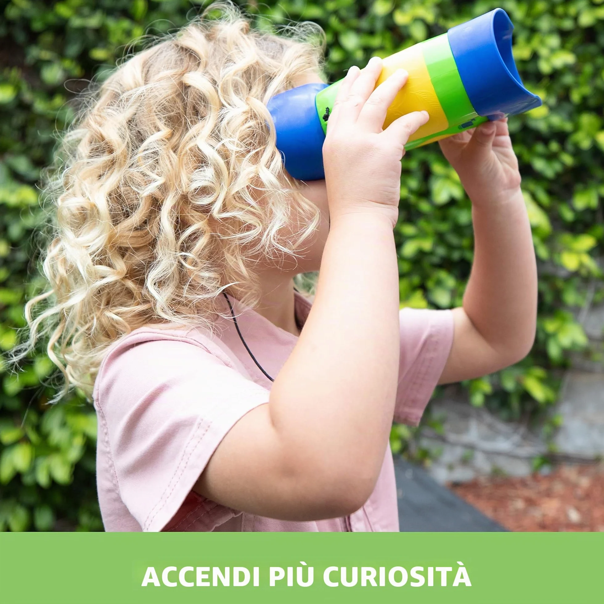 Learning Resources GeoSafari Jr. Kidnoculars – Binocolo Educativo per Bambini 3+, Senza Messa a Fuoco, Gioco da Esterno per Esplorazione e Osservazione della Natura