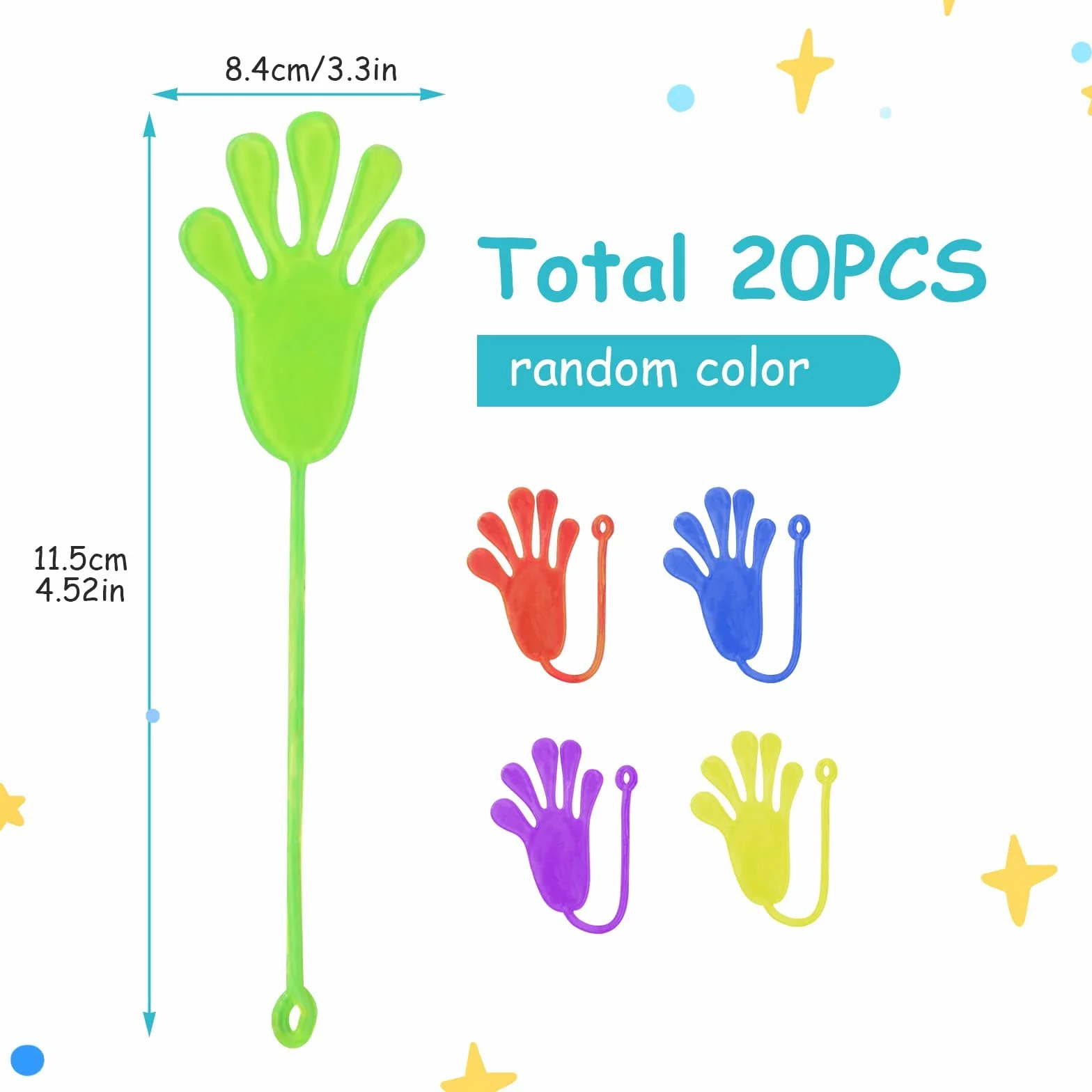 Ainiv Sticky Hands 20 Pezzi Giocattoli per Bambini Decompressione