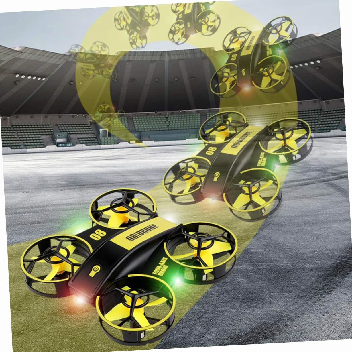ibasenice Mini Quadcopter Elicottero Remote Control Con Design Compatto e Leggero Automatico e Stabilizzato e Facile Da Usare e Sicuro