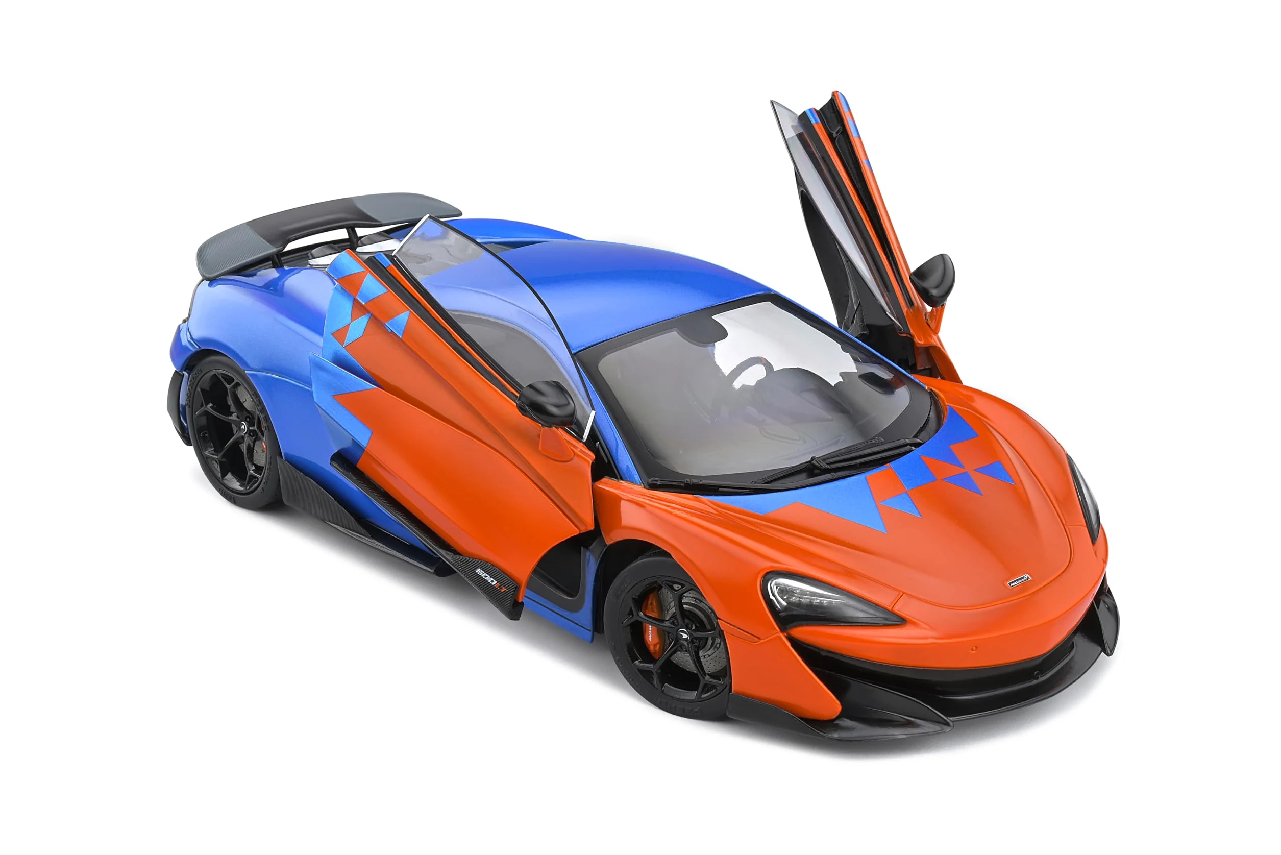 solido S1804503 1:18 McLaren 600LT F1 Team Tribute Livery 2019 Auto da collezione in miniatura, Multi