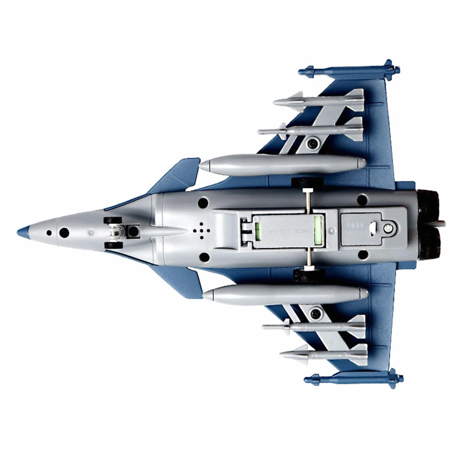 kowaku Aeroplano Tirare Indietro Giocattolo Jet da Combattimento Giocattolo, Regalo di Compleanno, Collezione Giocattolo Aereo Modello in Lega pressofusa, Blu