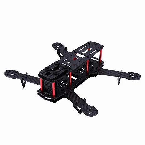 Quadcopter Frame, 2Types 250MM RC Aircraft Drone Frame Kit Compatibile con la Parte di aggiornamento QAV250(Carbon Fiber)