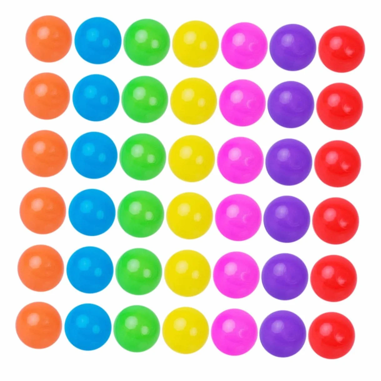 100pezzi Palline di Plastica Colorate per Piscina da Gioco per Ragazzo Ragazza Morbide e Sicure per Casetta da Gioco Tunnel e Piscina Accessori per Giochi all Aperto Chiuso