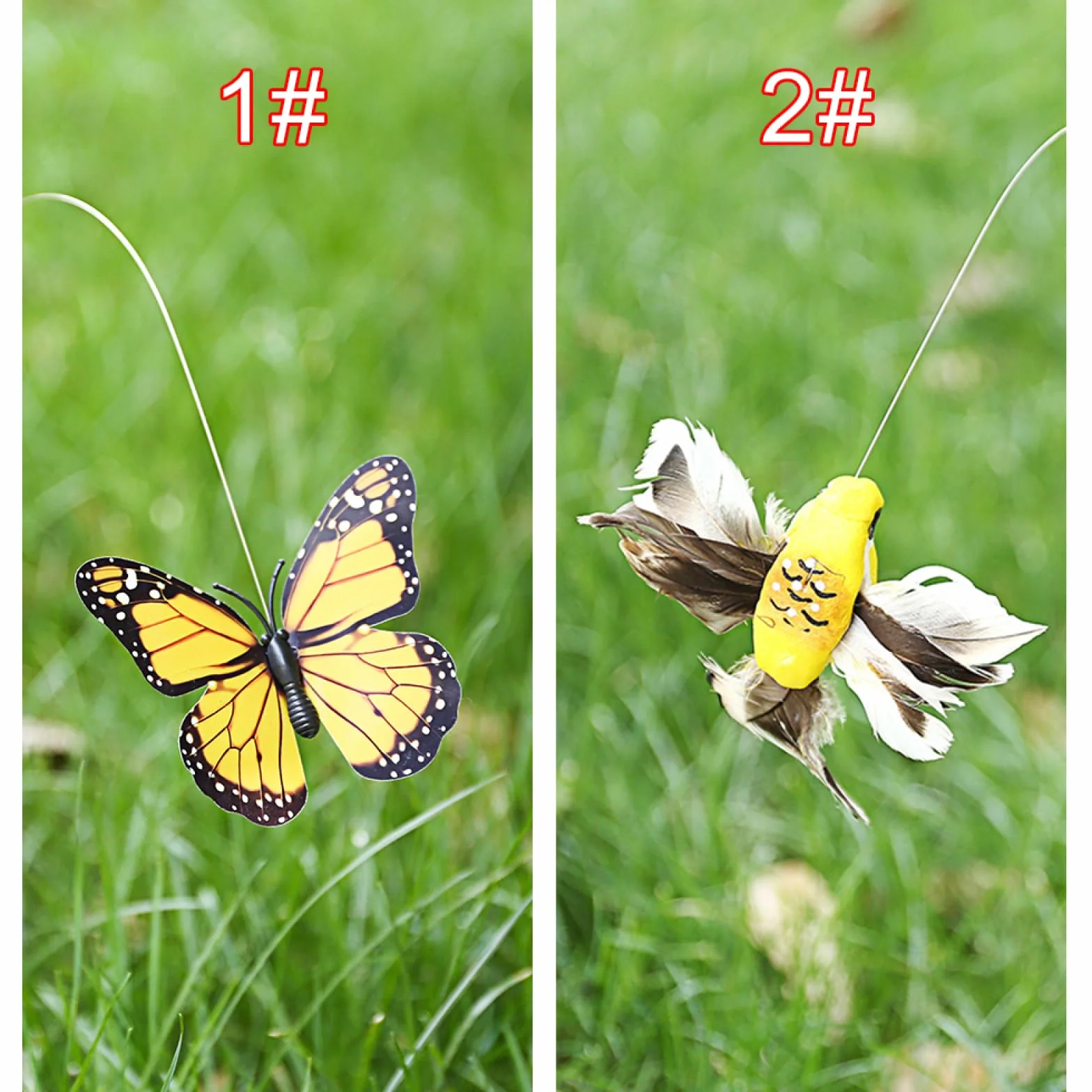 Farfalle danzanti solari colibrì volanti decorazione giardino