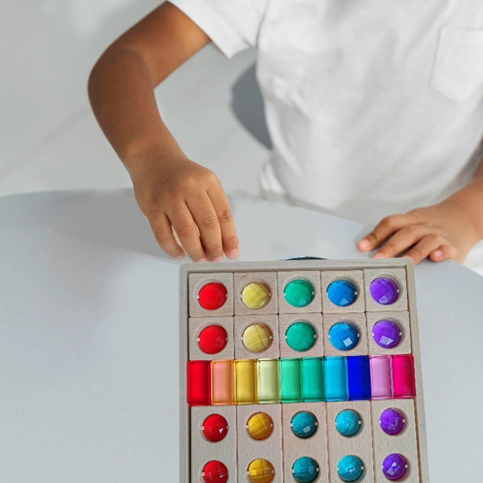 Cubi in Acrilico per Bambini dai 3 Ai 6 Anni, Giocattoli Impilabili, 3 Tipi di Blocchi