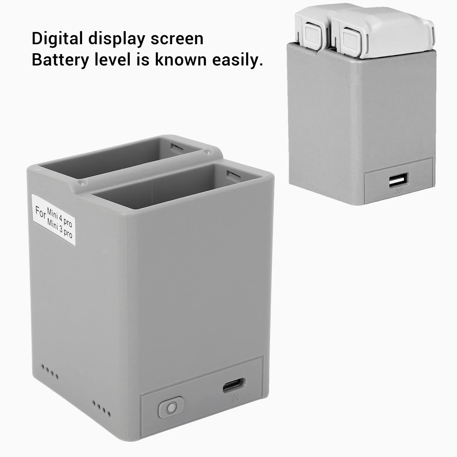 Drone Battery Charging Hub Efficient Portatile Display Digitale per Mini