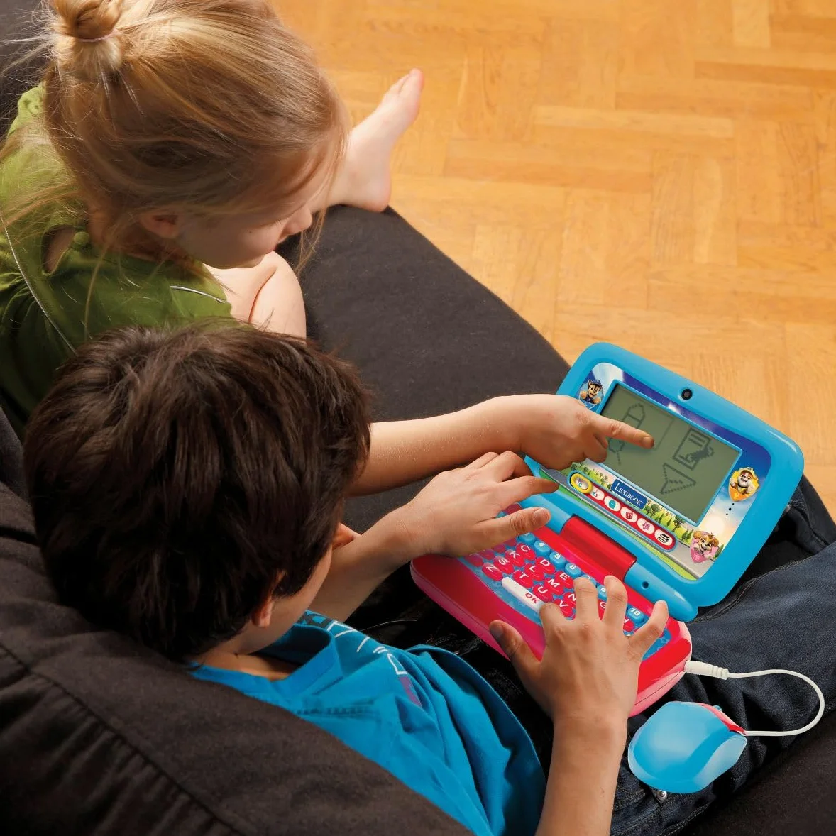 Lexibook, Paw Patrol Bilingual Talking Educational Laptop 40 Attività, Inglese Tedesco, Computer di apprendimento delle lingue, Storie animate, Metodo di lettura, Blu/Rosso, JC398PAi3LXB