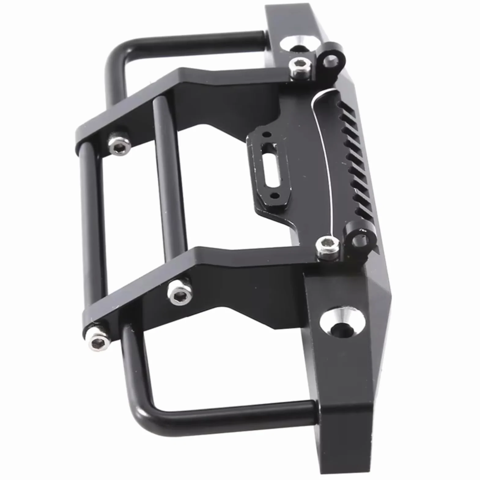 Parti per Auto RC per Traxxas per TRX4M 1/18 RC Crawler Car Upgrade Parts Paraurti Anteriore Metallo con Gancio di Traino