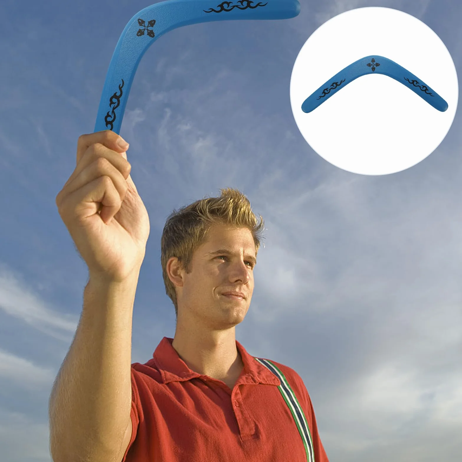 Anneome Boomerang in Legno Professionale a Forma di V, Giocattolo Creativo da Esterno per Bambini e Adulti, Resistenza Elevata per Giochi All'aperto in Parco e Campi Sportivi
